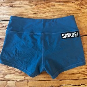 Savage Barbell spandex shorts